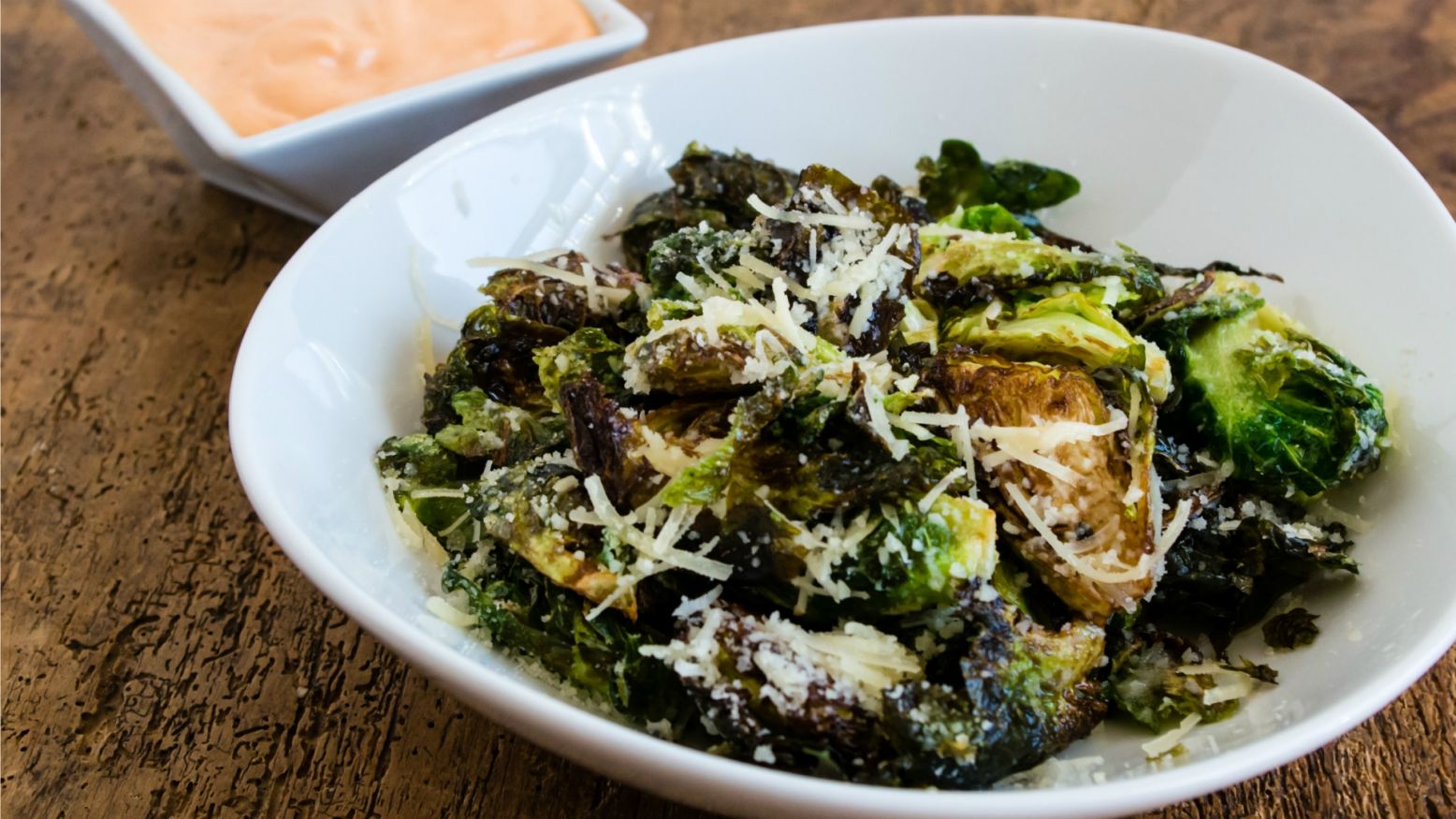 Fried Brussels Sprouts with Chipotle Mayo