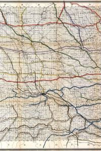 1881 Railroad Map of Iowa