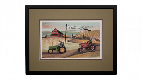 Iowa Tractor Ride Framed Print