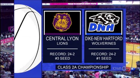 Class 2A - Dike-New Hartford Wolverines vs. Central Lyon Lions