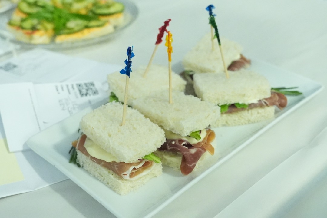tea sandwiches on a plate
