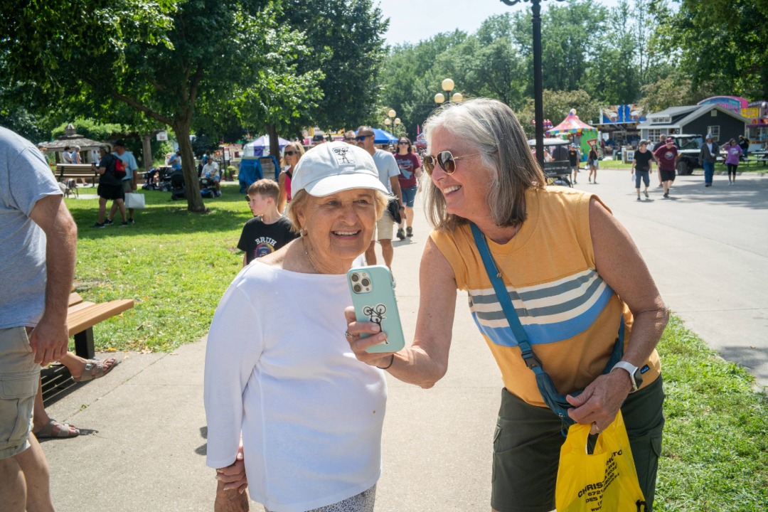 Two ladies enjoying the Fair
