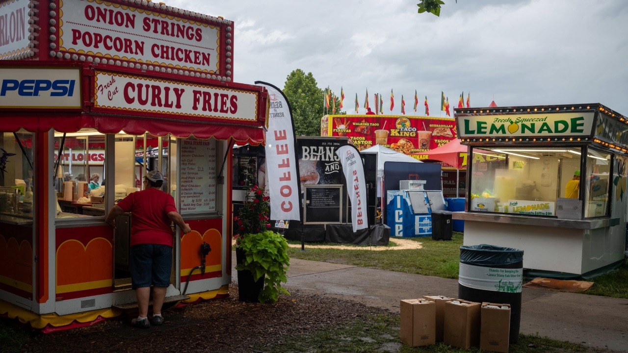 Food vendors at the Fair
