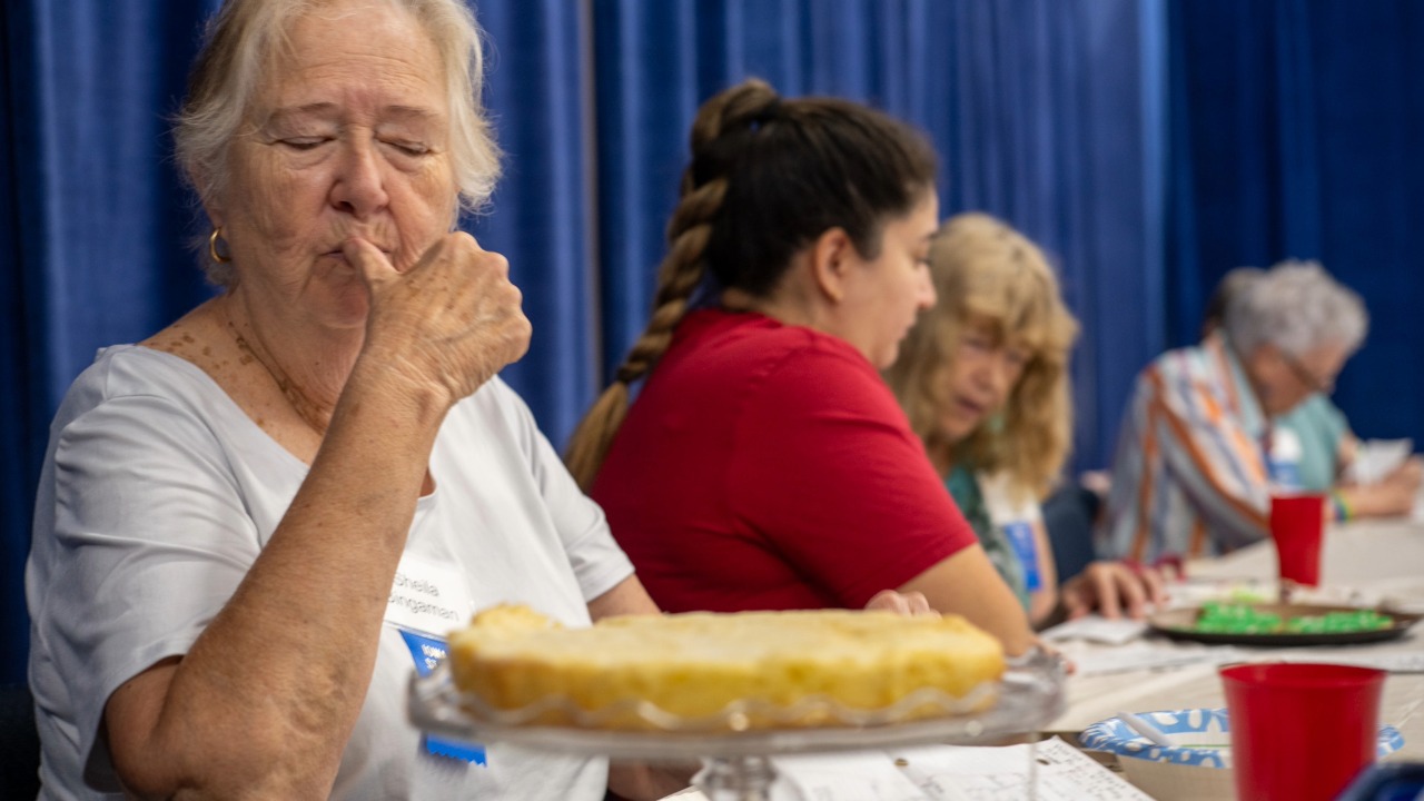 Food judge at the Elwell Family Food Center