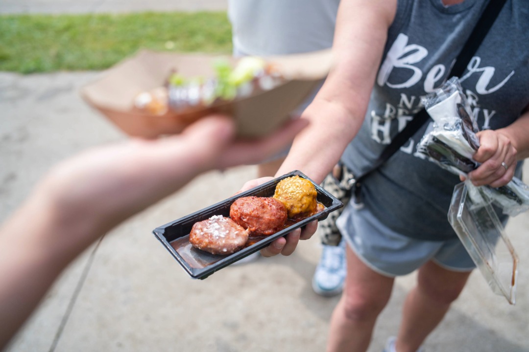 A trio of ham balls among the top fair foods