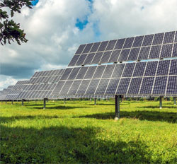 Image of a solar panel array.