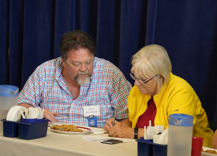 Judging at the Kids Chef Contest