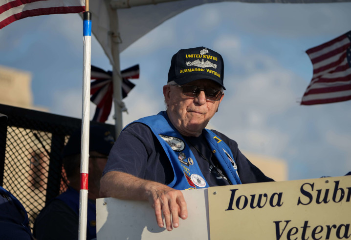 Veteran in the Iowa State Fair parade
