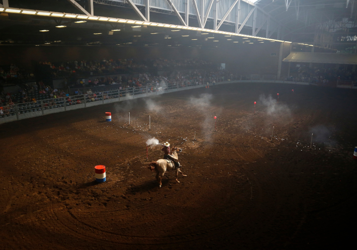 Participants competed in the Cowboy Mounted Shooting event on Friday, Aug. 11, 2023
