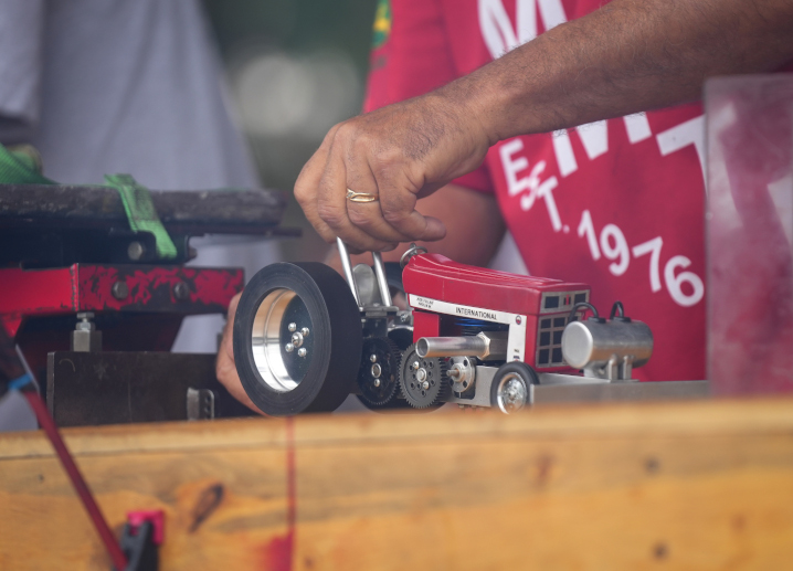mini tractor pull participant