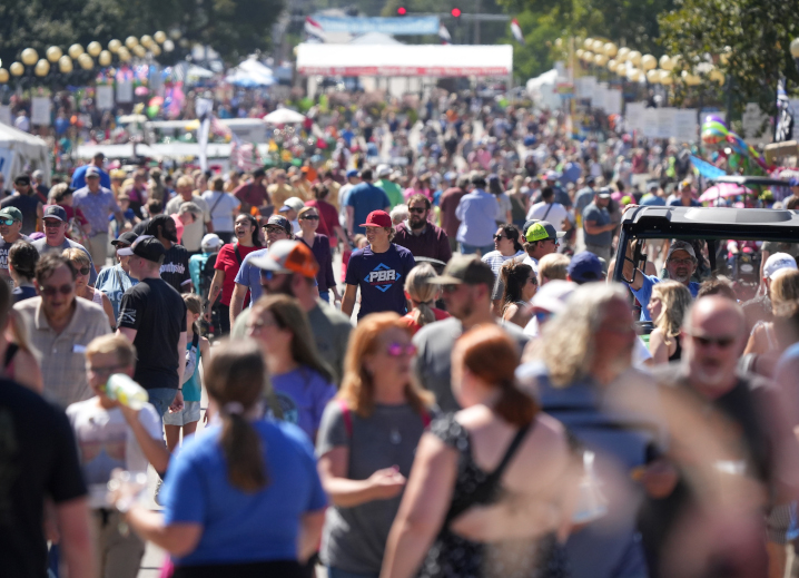 Wednesday, Aug. 16 Iowa State Fair crowd