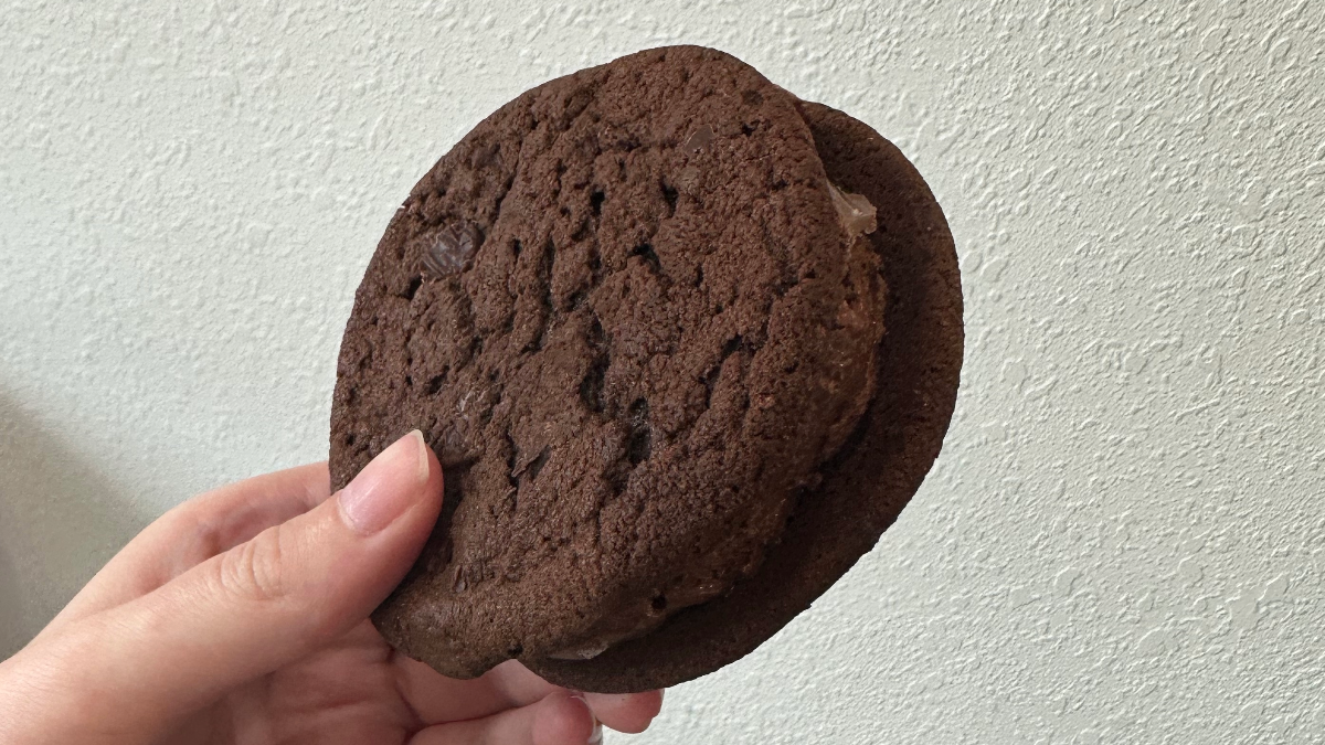 chocolate cookie sandwich from casey creamery