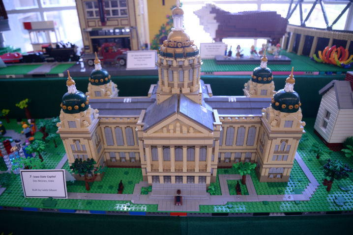 Iowa State Capitol Building in Lego form at the Iowa State Fair