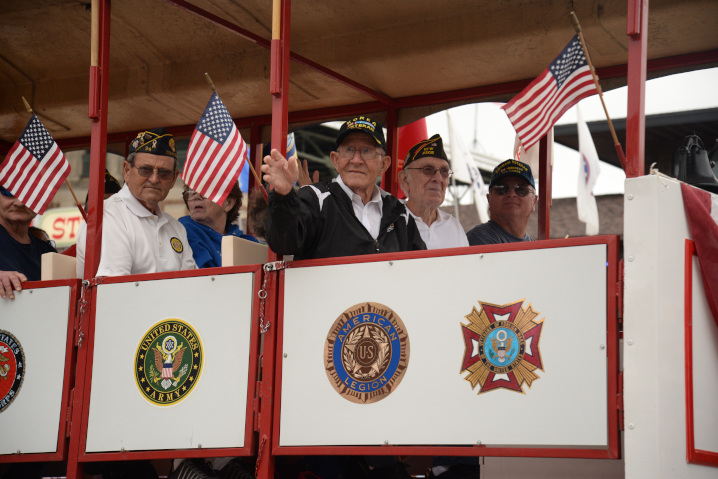 Float in the Iowa State Fair Veterans Parade