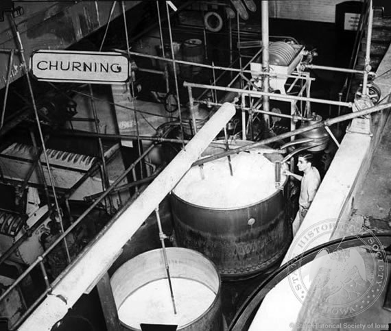Milk Churning Room,  1931