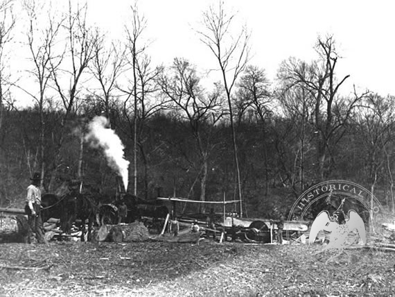 Portable Sawmill in Operation, 1926