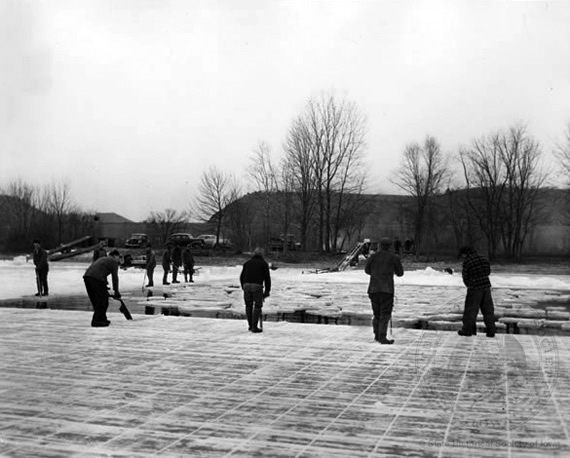Ice Harvesting Crews, ca. 1945 Ice Harvesting Crews, ca. 1945