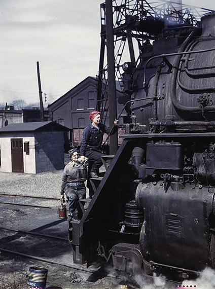Women Working for Railroad, 1943