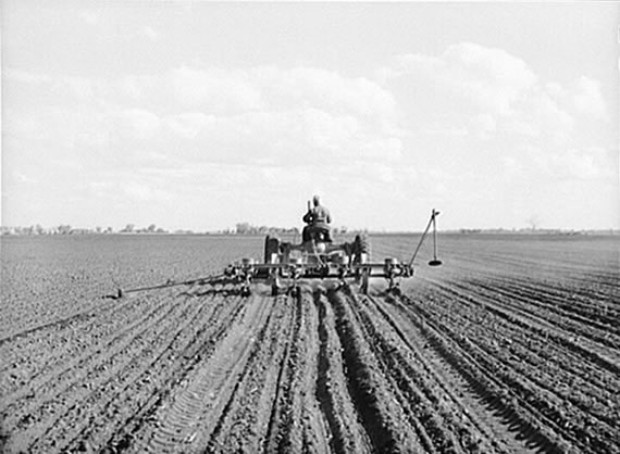 Four-row Tractor Corn Planter, 1940