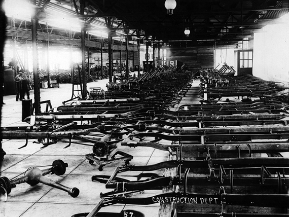 Interior of Colby Motor Factory, 1911