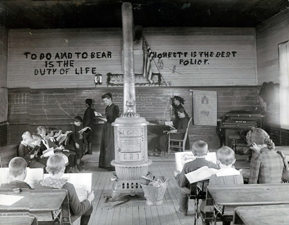 Interior of One-room School Interior of One-room School
