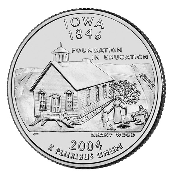One-room Schoolhouse Iowa Quarter
