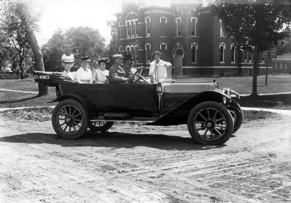 Early Automobile Sunday Drive