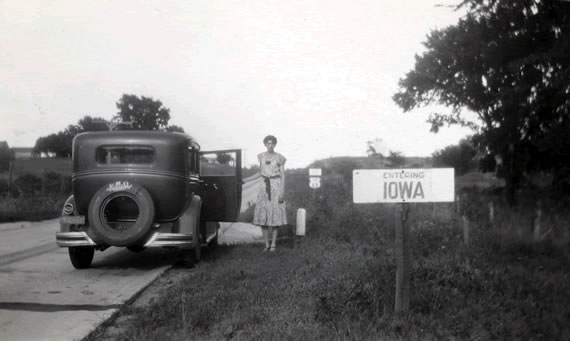 Early State Border Marker U.S. Highway 65