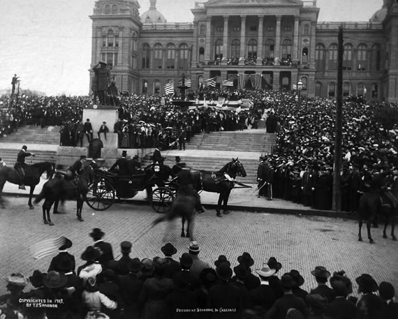 President Theodore Roosevelt in Des Moines, 1903