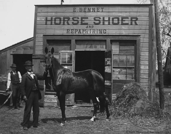 Blacksmith Shop, ca. 1895.