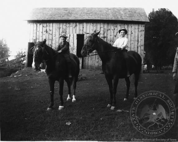 Boys on Horses in Warren County, 1910 Boys on Horses in Warren County, 1910