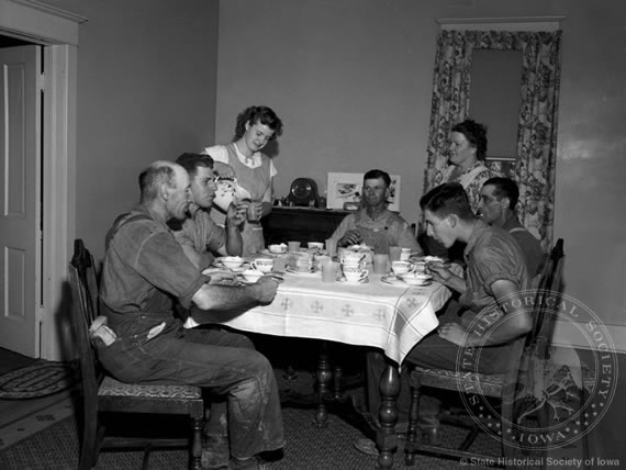 Threshers at Lunch, 1950
