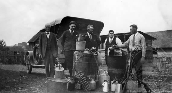 Confiscating a Still During Prohibition,  ca. 1925