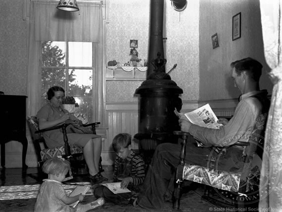 Family at Rest, 1940