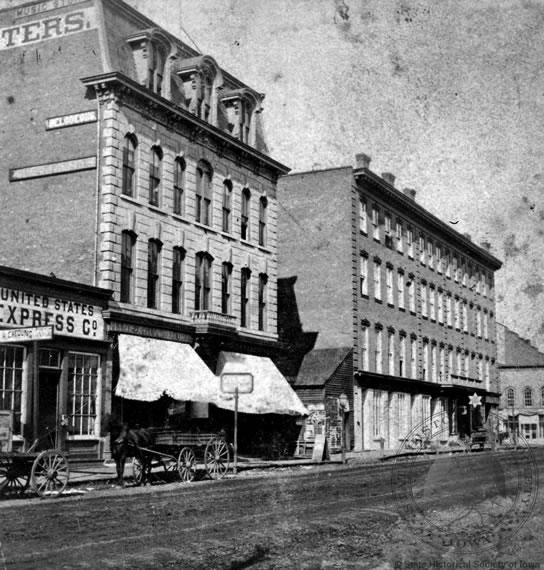 Downtown Des Moines, 1875