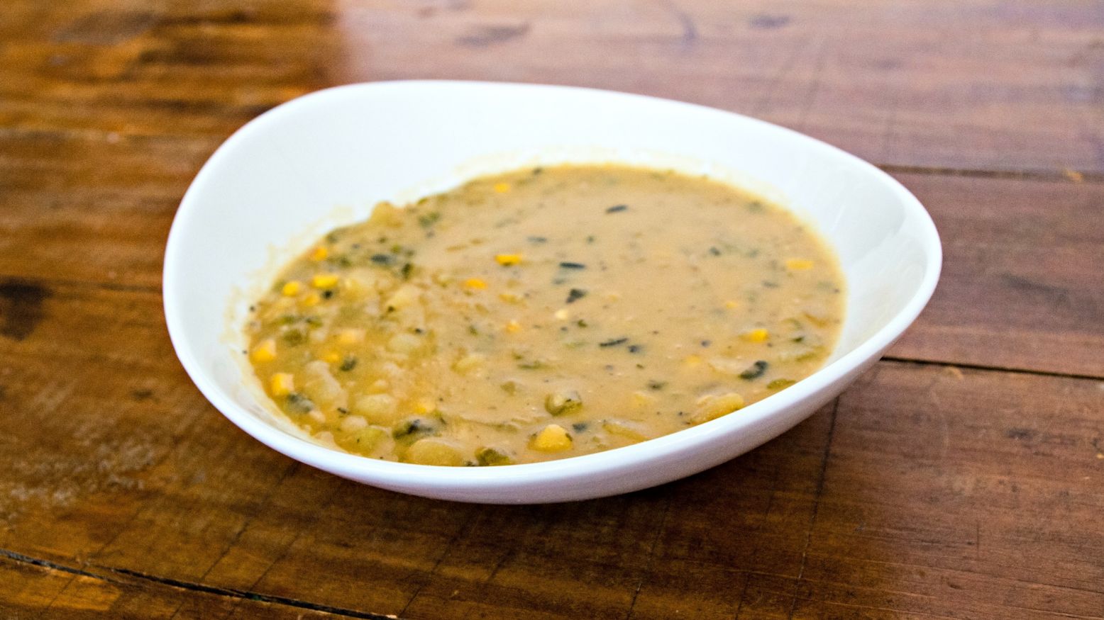 Poblano Corn Chowder with Potatoes