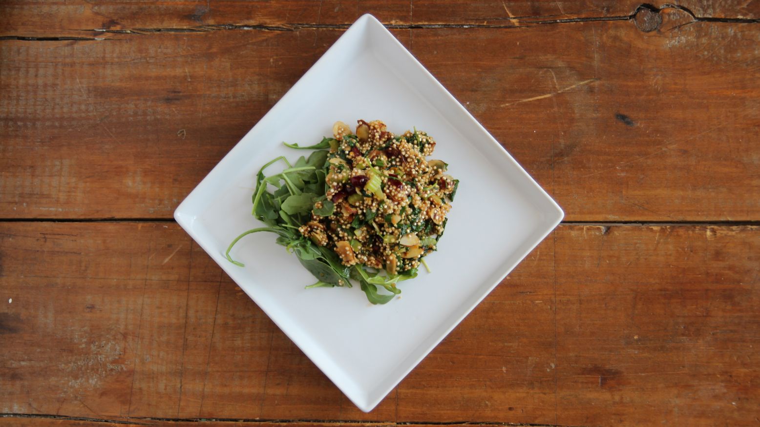 Festive Quinoa, Almond & Dried Cranberry Salad