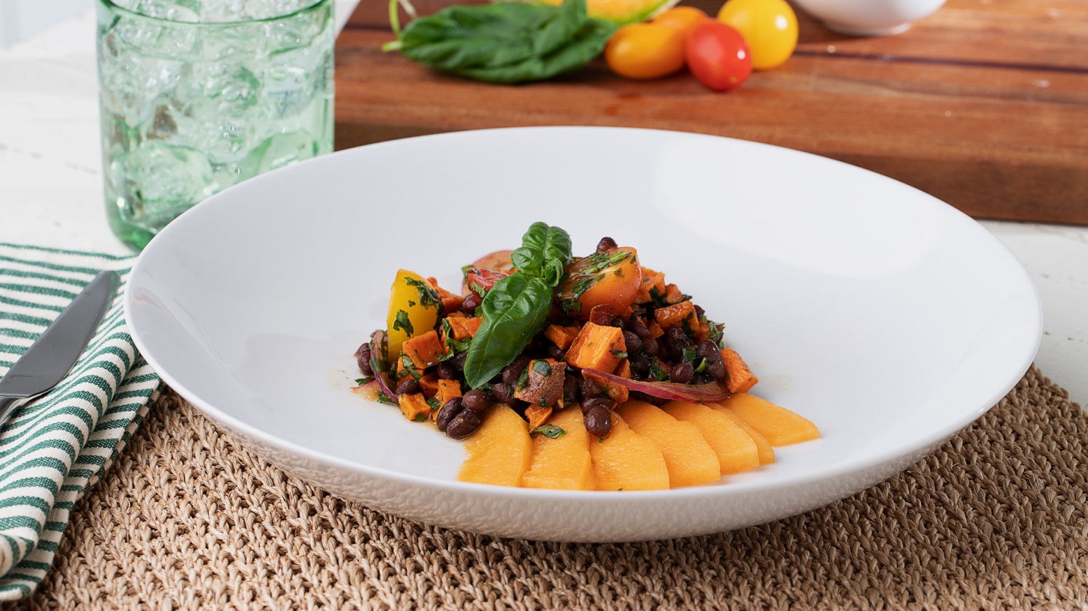 Cantaloupe Sweet Potato Salad