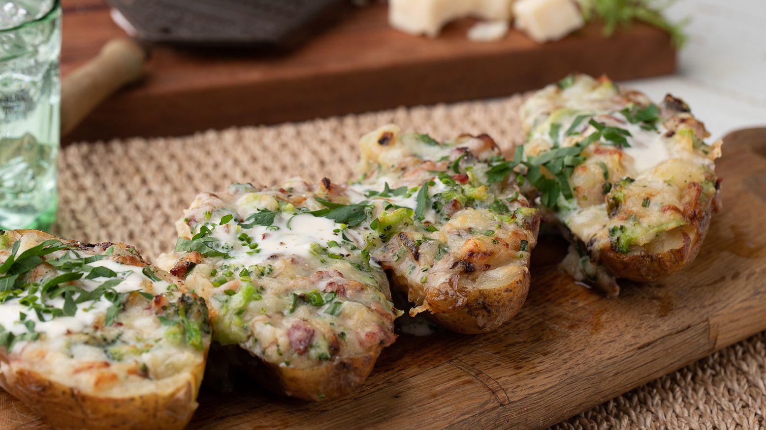 Cheddar Bacon Twice Baked Potato