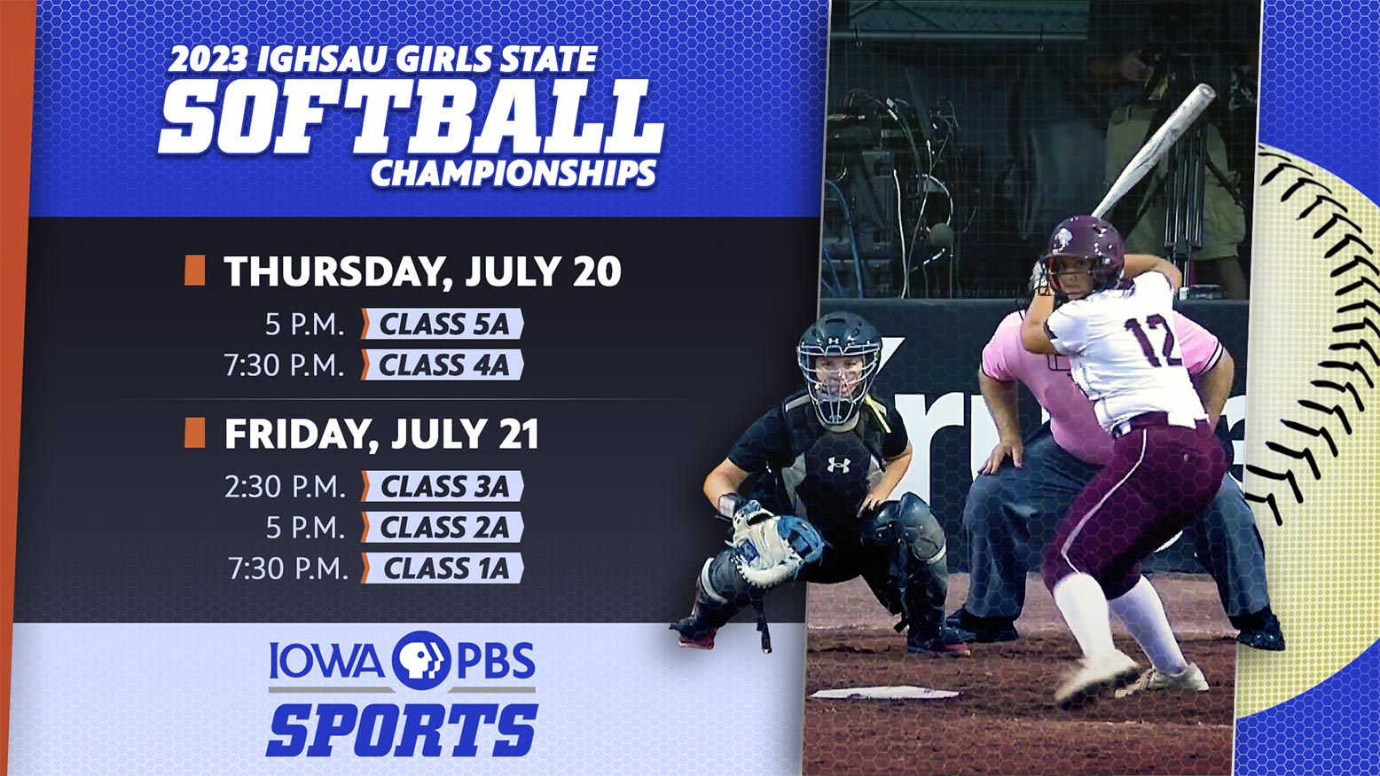 2023 IGHSAU Girls State Softball Championships schedule