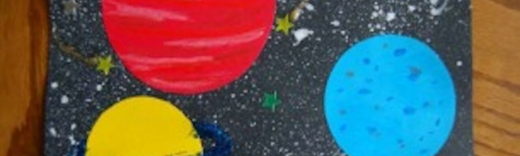 a DIY Solar System against a black background.