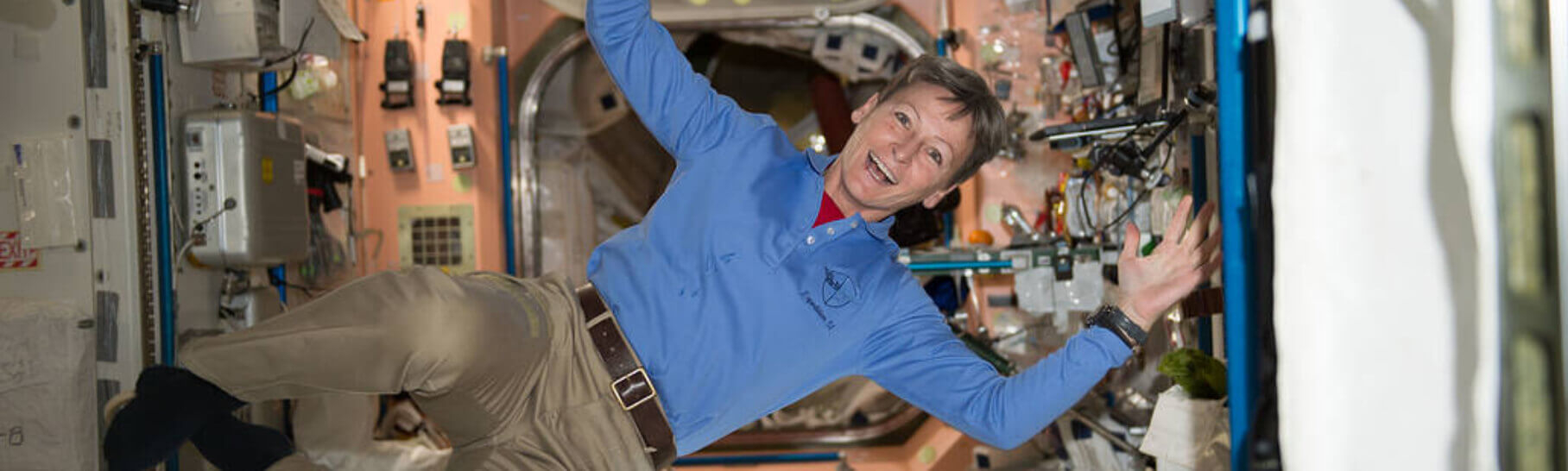 Astronaut Peggy Whitson photo on space station