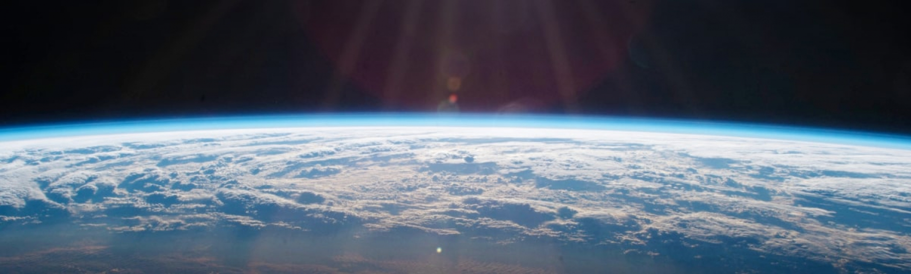 the Earth's horizon from space