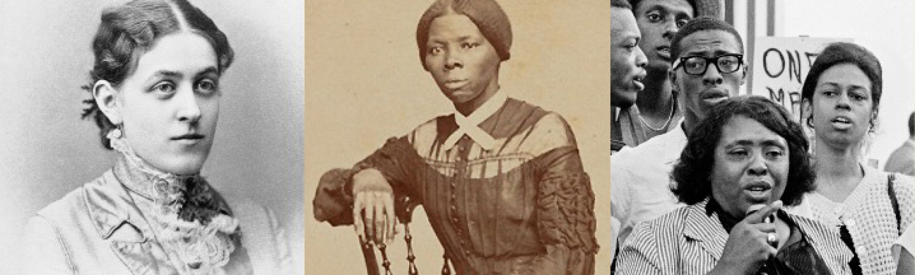 Carrie Chapman Catt, Harriet Tubman and Fannie Lou Hamer