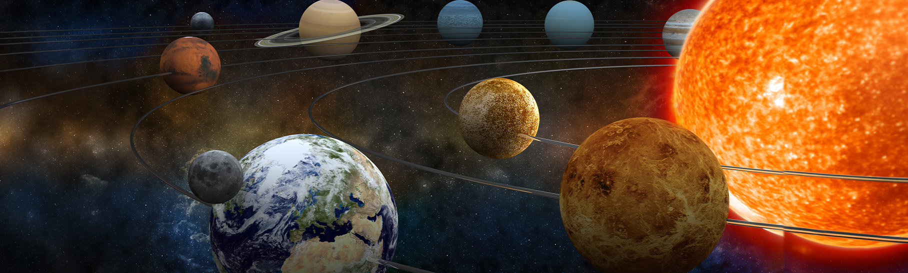 The Solar System.