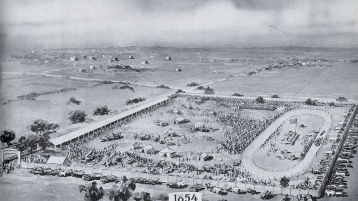a sketch of the state fairgrounds 1854