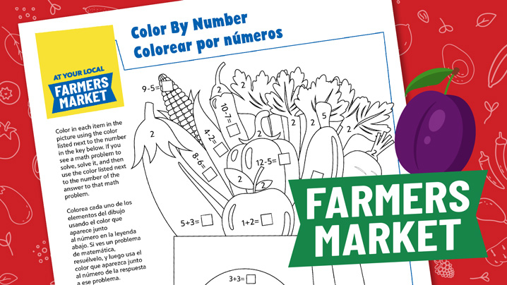 Farmers Market Color by Number