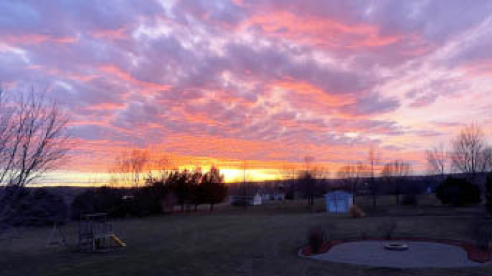 A sunset in Iowa
