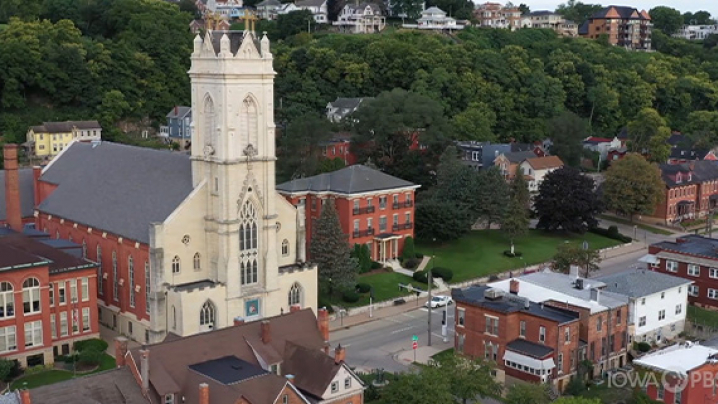 Downtown Dubuque, Iowa.