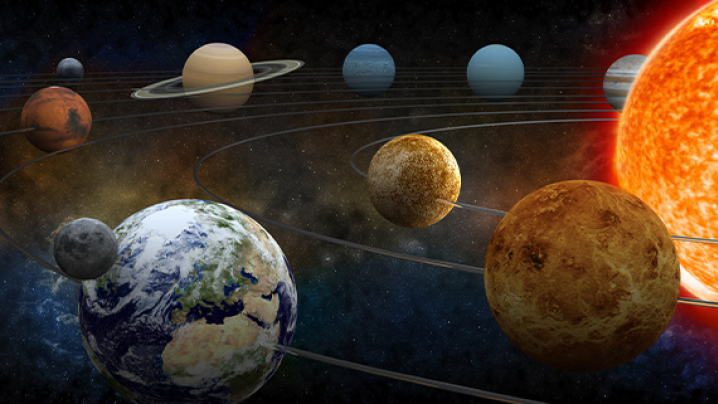 The Solar System.